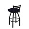 Holland Bar Stool Co 25" Low Back Swivel Counter Stool, Black Wrinkle, Canter Twilight Seat 41125BW002 - alternate 4